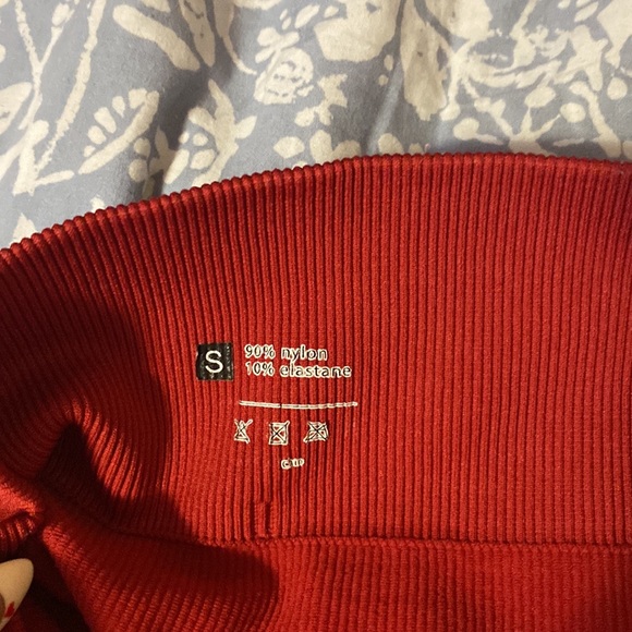 Red Amazon Athletic Shorts, Size Small, Stretchy Material - Picture 3 of 3